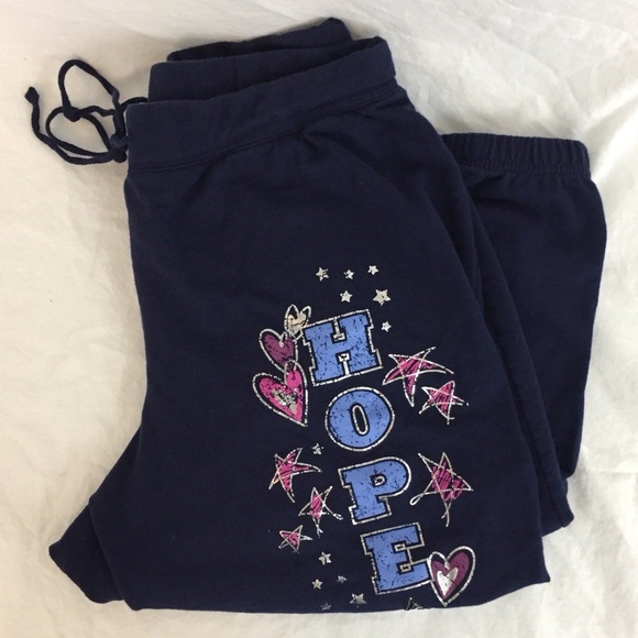 Lane Bryant Pants - Lane Bryant 14 16 W Blue Hope Joggers Sweatpants